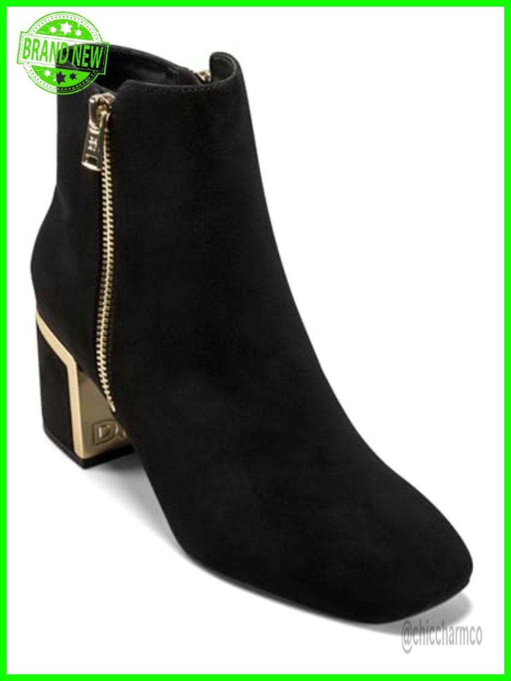 Kylah Bootie With Side Zipper Ankle Leather Boots